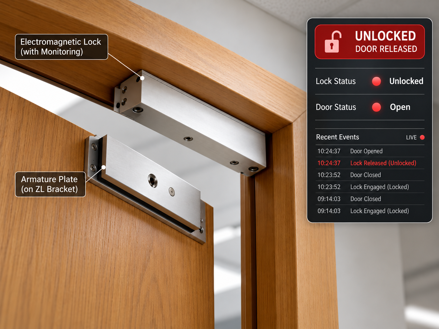 UL-275-SL-A power off door released